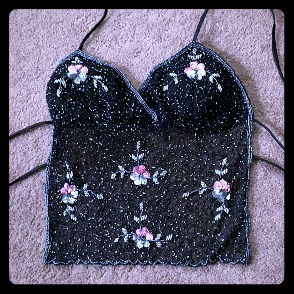 Scandalous beaded top